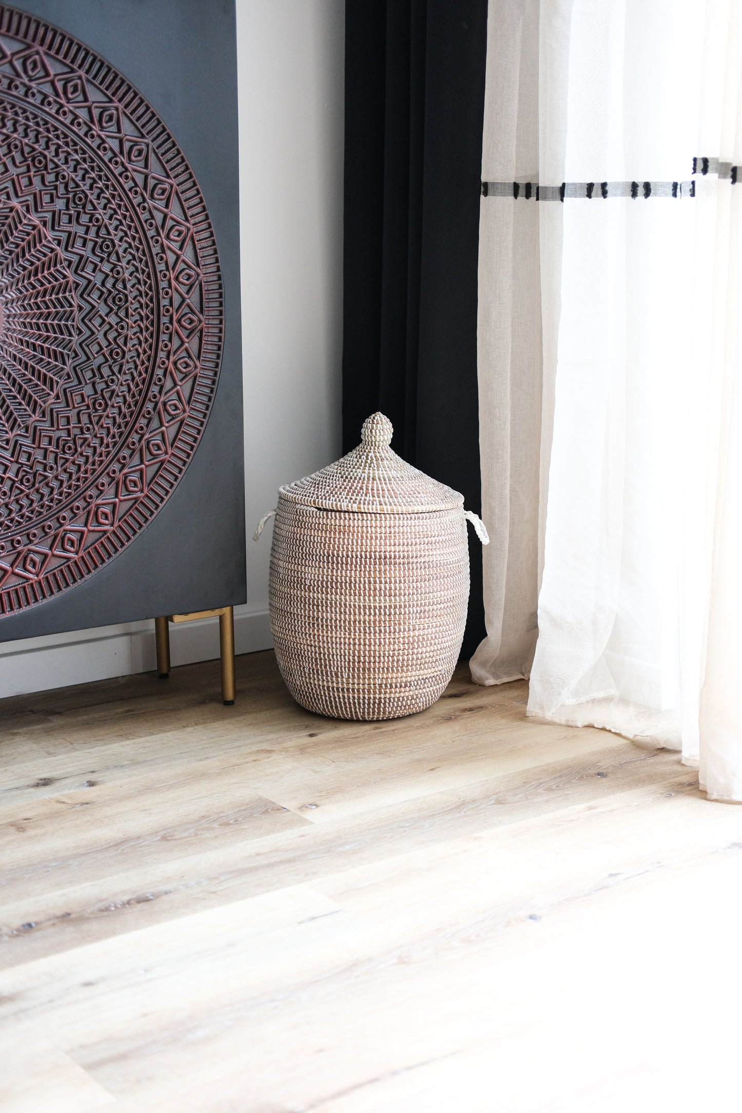 Witte Opbergmand - Maat S – Decoratieve Mand – Handgemaakt