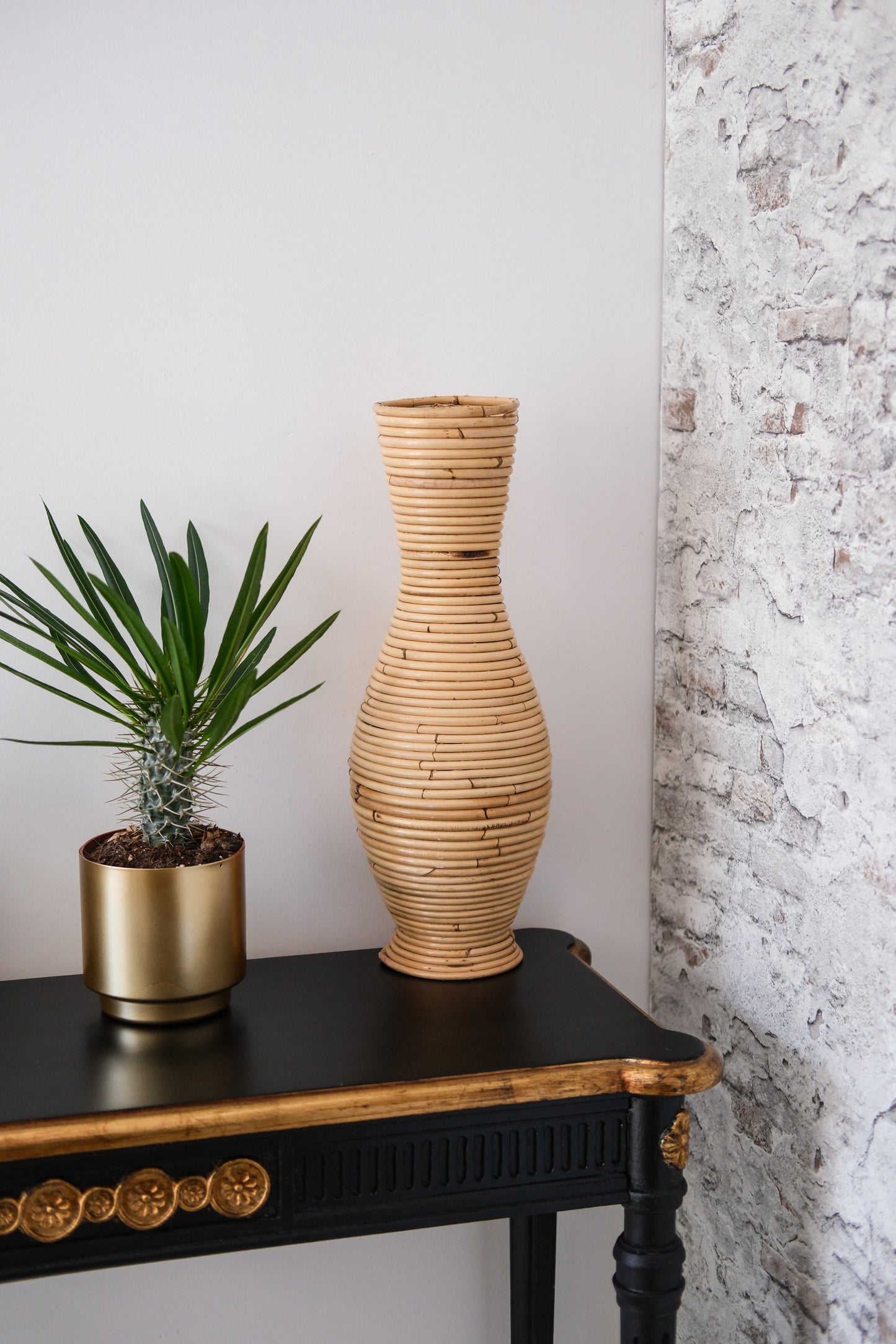 Bamboe Vaas - Naturel - H50cm