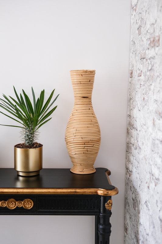 Bamboe Vaas - Naturel - H50cm