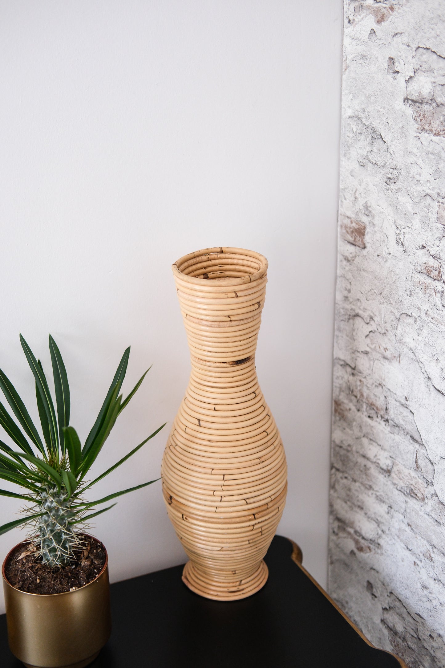 Bamboe Vaas - Naturel - H50cm