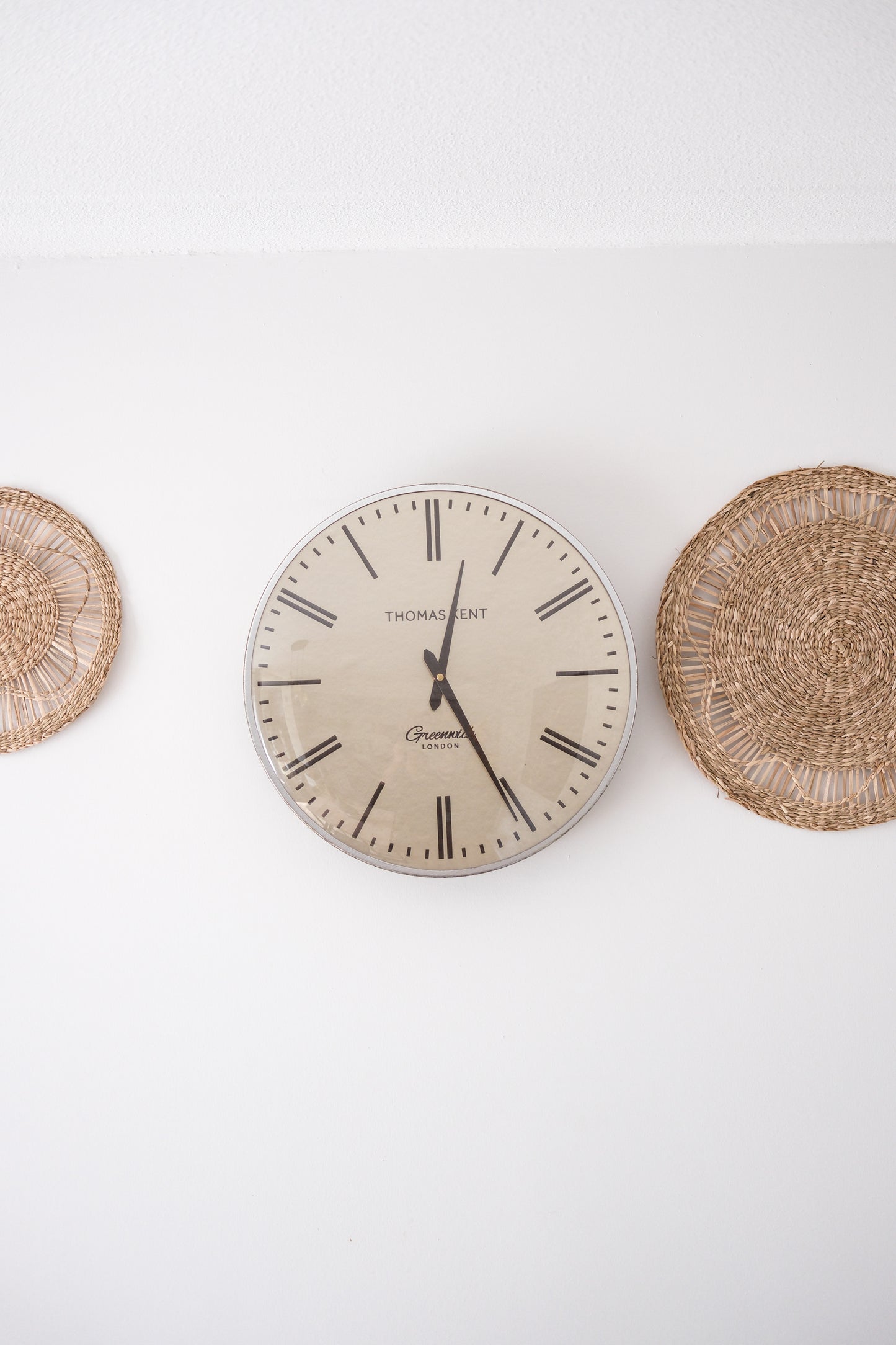Thomas Kent Wandklok Greenwich – 40 cm – Goud/Zilver – Luxe Stalen Designklok