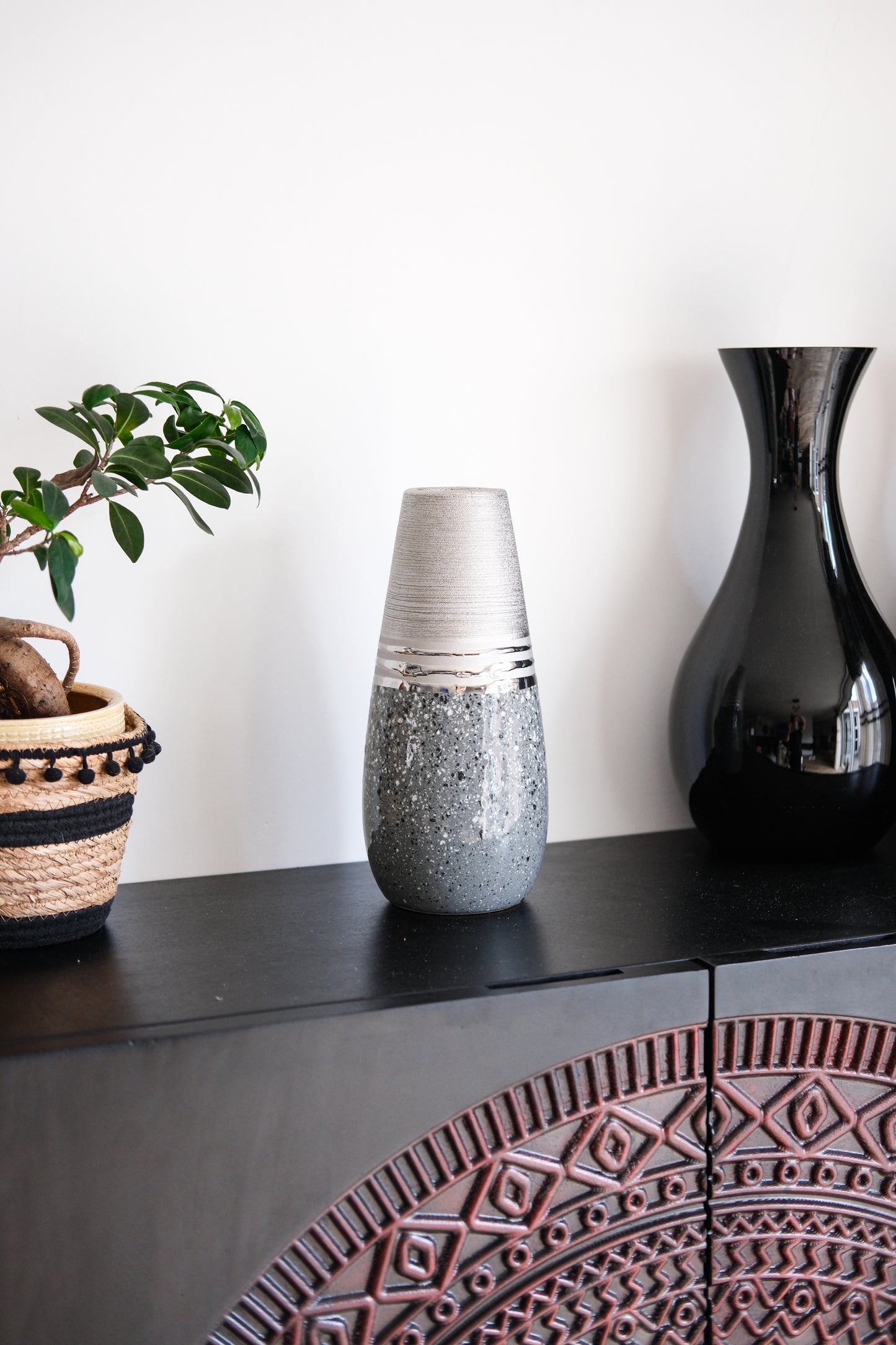 Magma Vaas Zilver – Kegelvormig – 30 cm