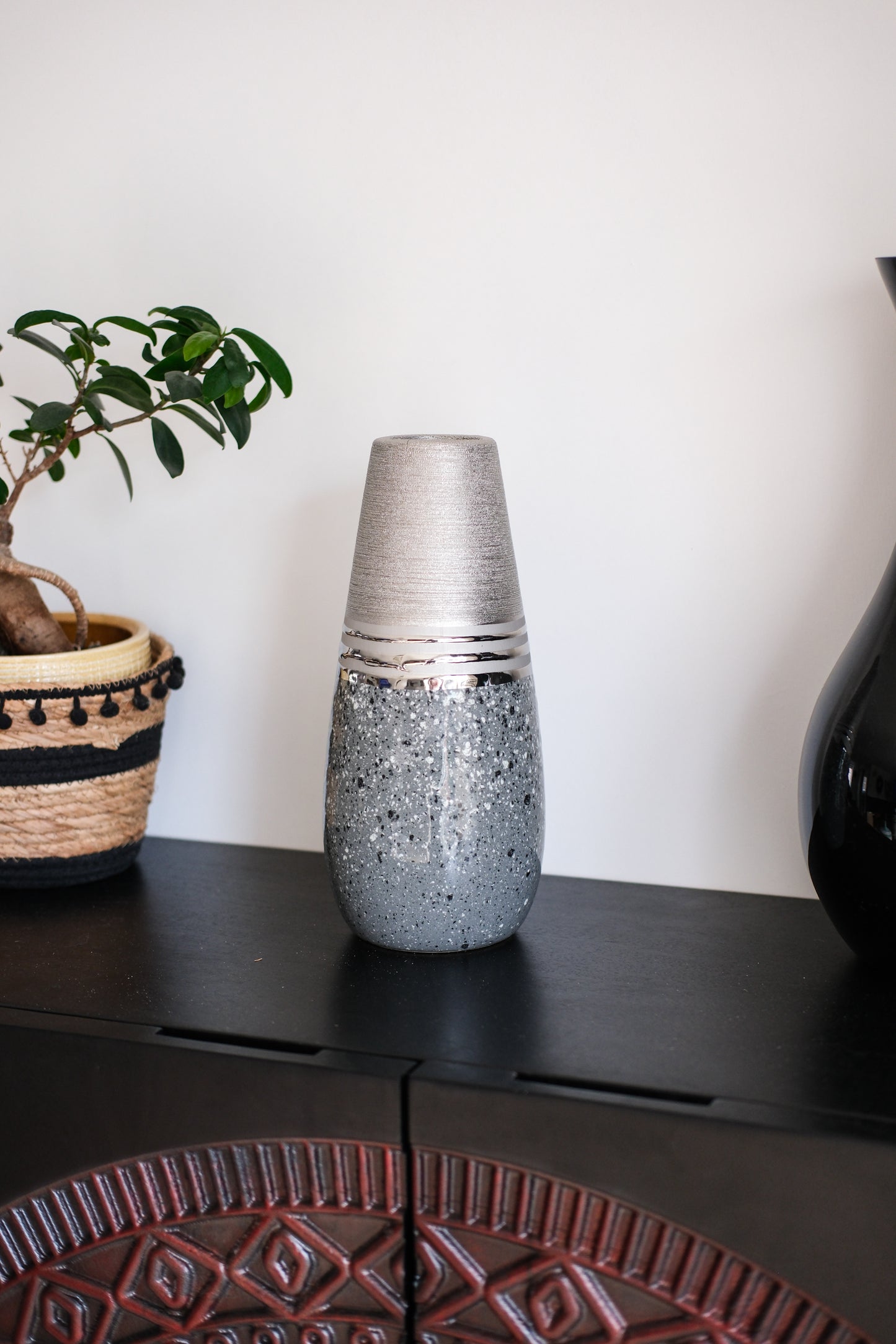 Magma Vaas Zilver – Kegelvormig – 30 cm