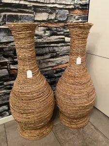 Grote Decoratieve Vaas Ohoi , H 70 cm, handgemaakt van natuurlijke materiaal