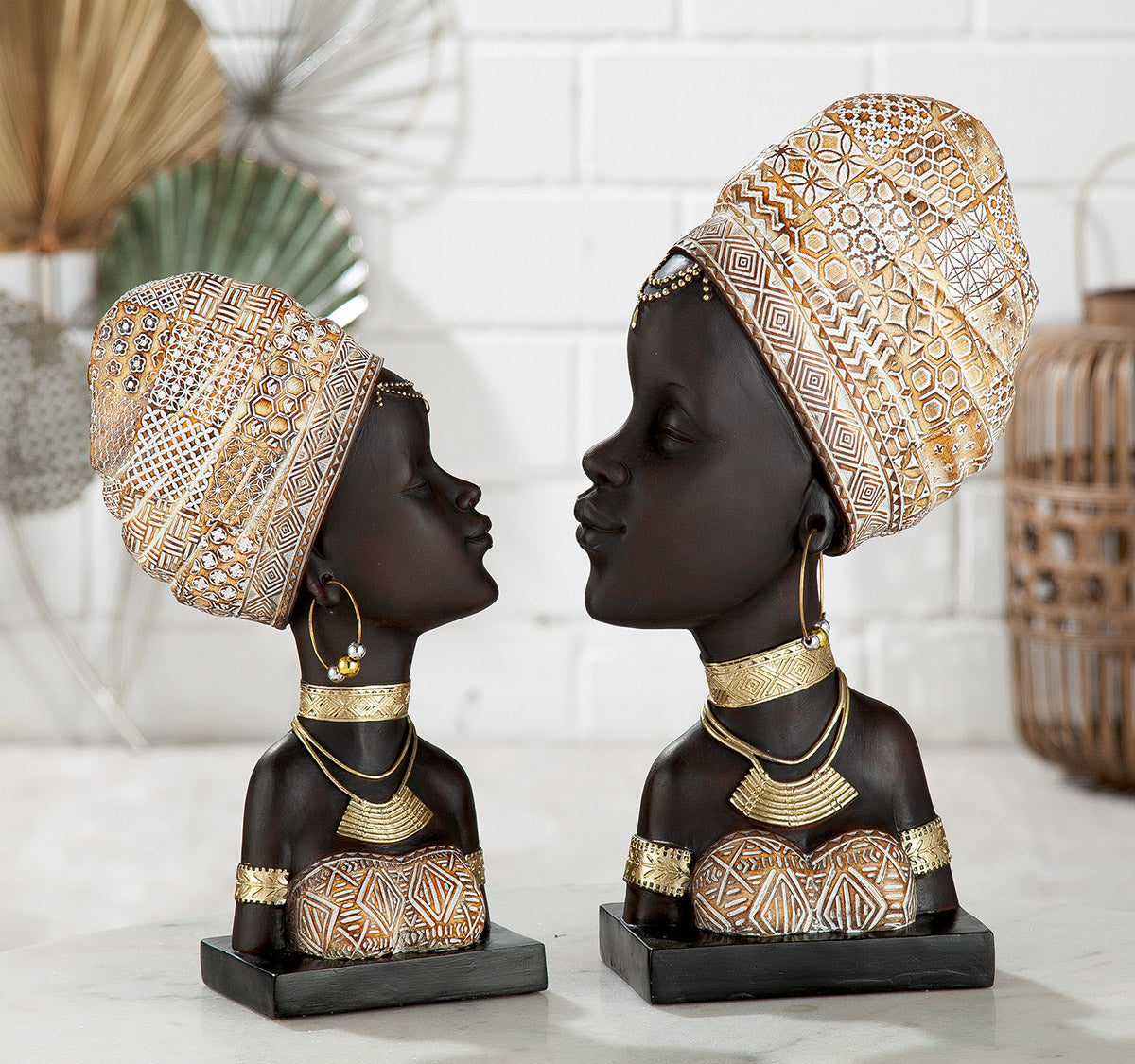 Figuur Zola - Afrikaanse vrouw Decoratie Beeld - Stijlvolle sculptuur