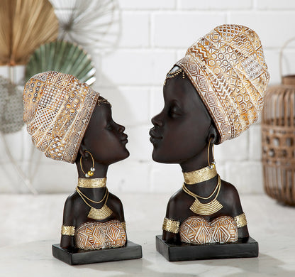 Figuur Zola - Afrikaanse vrouw Decoratie Beeld - Stijlvolle sculptuur