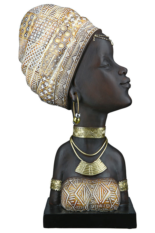 Figuur Zola - Afrikaanse vrouw Decoratie Beeld - Stijlvolle sculptuur