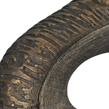 Vaas Faro I - Keramische vaas - Oud goud