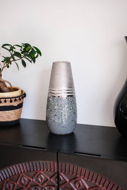 Magma Vaas Zilver – Kegelvormig – 30 cm