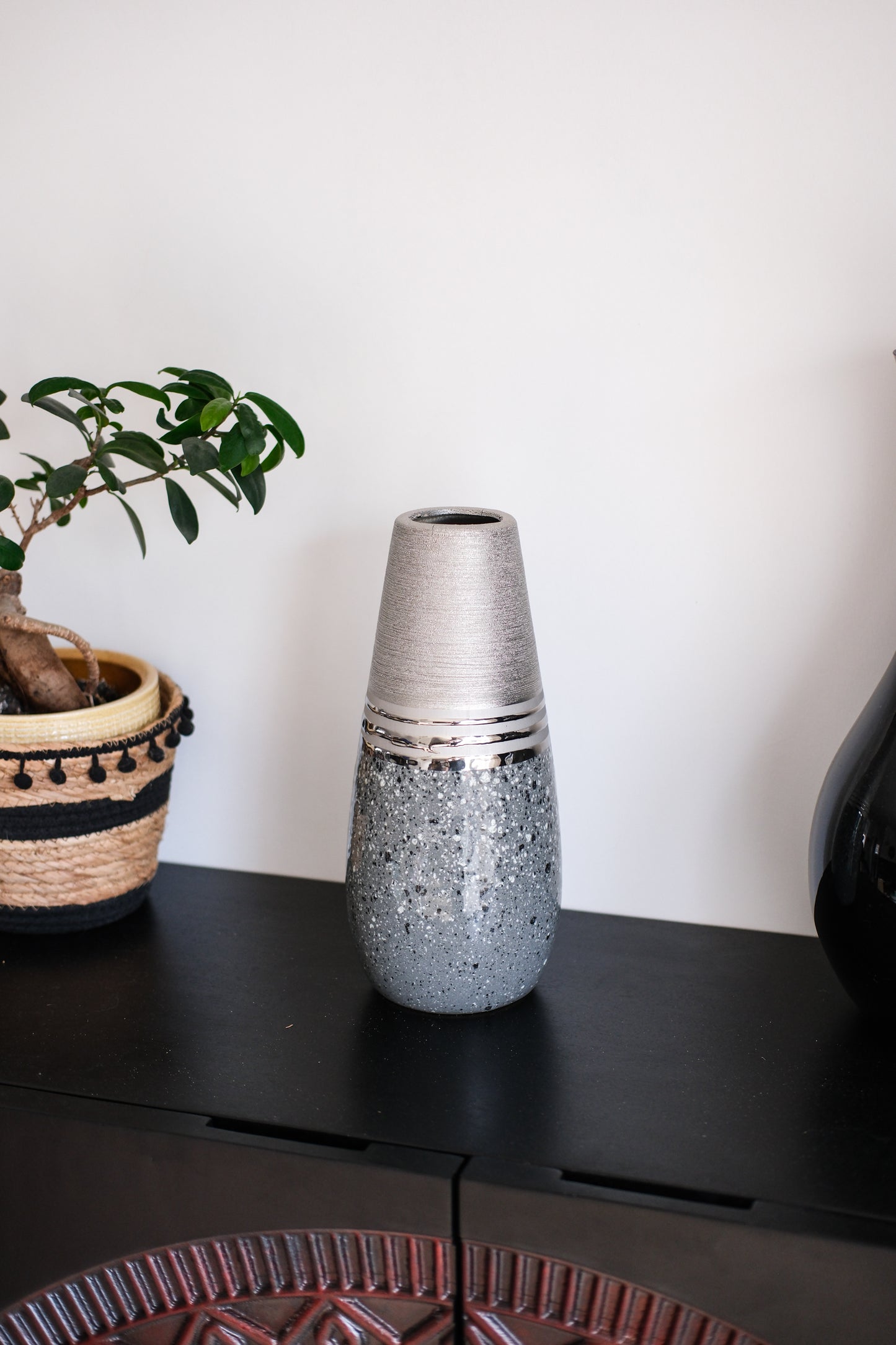 Magma Vaas Zilver – Kegelvormig – 30 cm