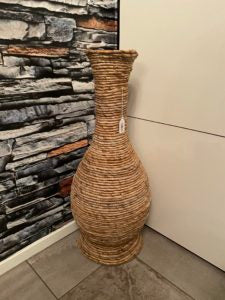 Grote Decoratieve Vaas Ohoi , H 70 cm, handgemaakt van natuurlijke materiaal
