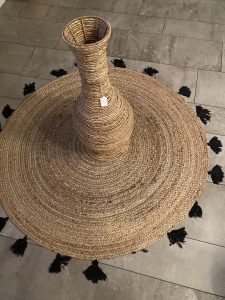 Grote Decoratieve Vaas Ohoi , H 70 cm, handgemaakt van natuurlijke materiaal
