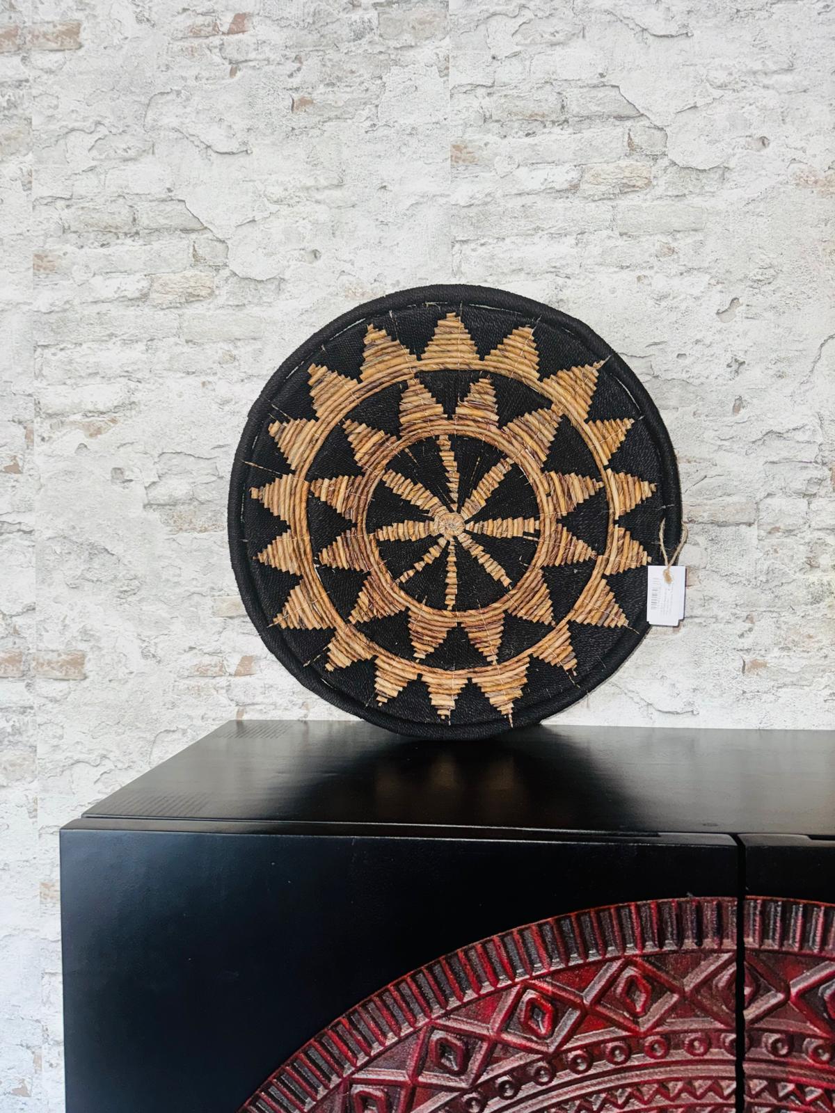 Wanddecoratie Grote Boho wandmand/schaal- handgemaakt