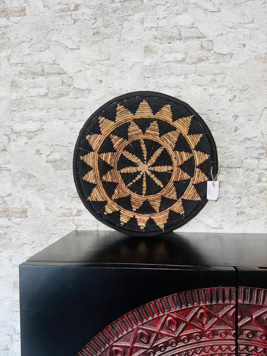 Wanddecoratie Grote Boho wandmand/schaal- handgemaakt