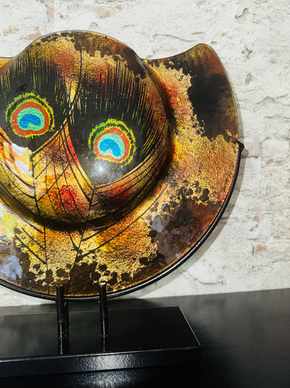 Vaas Gold Pauw-Kunstachtige Glazen Vaas