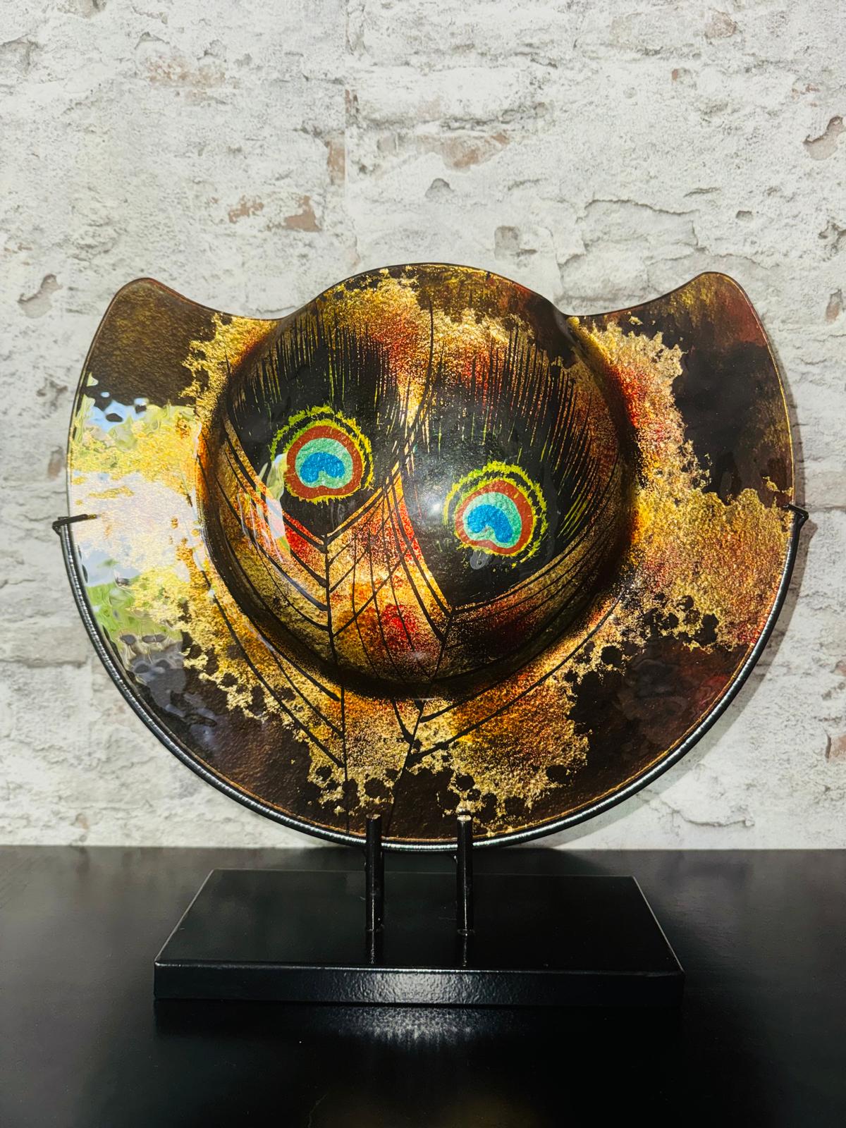 Vaas Gold Pauw-Kunstachtige Glazen Vaas