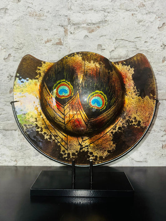 Vaas Gold Pauw-Kunstachtige Glazen Vaas