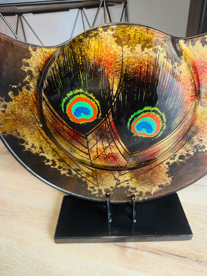 Vaas Gold Pauw-Kunstachtige Glazen Vaas