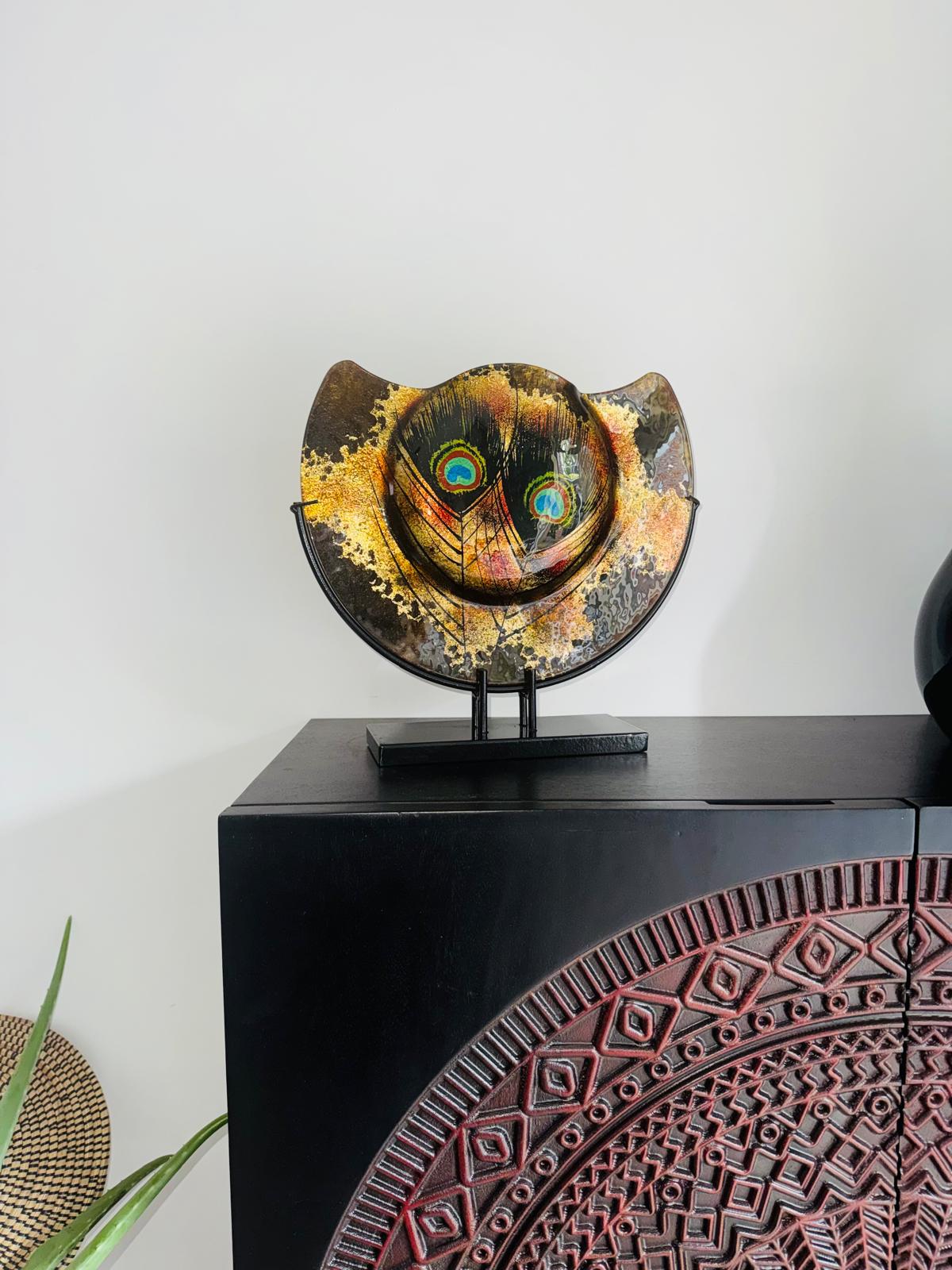 Vaas Gold Pauw-Kunstachtige Glazen Vaas