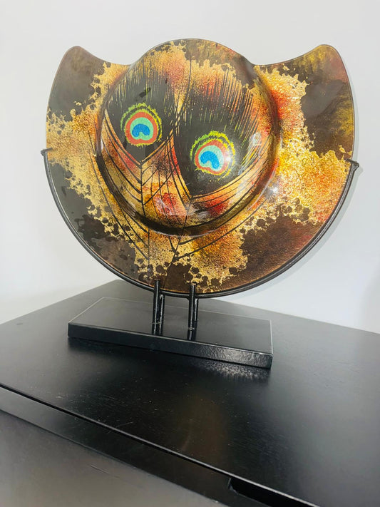 Vaas Gold Pauw-Kunstachtige Glazen Vaas