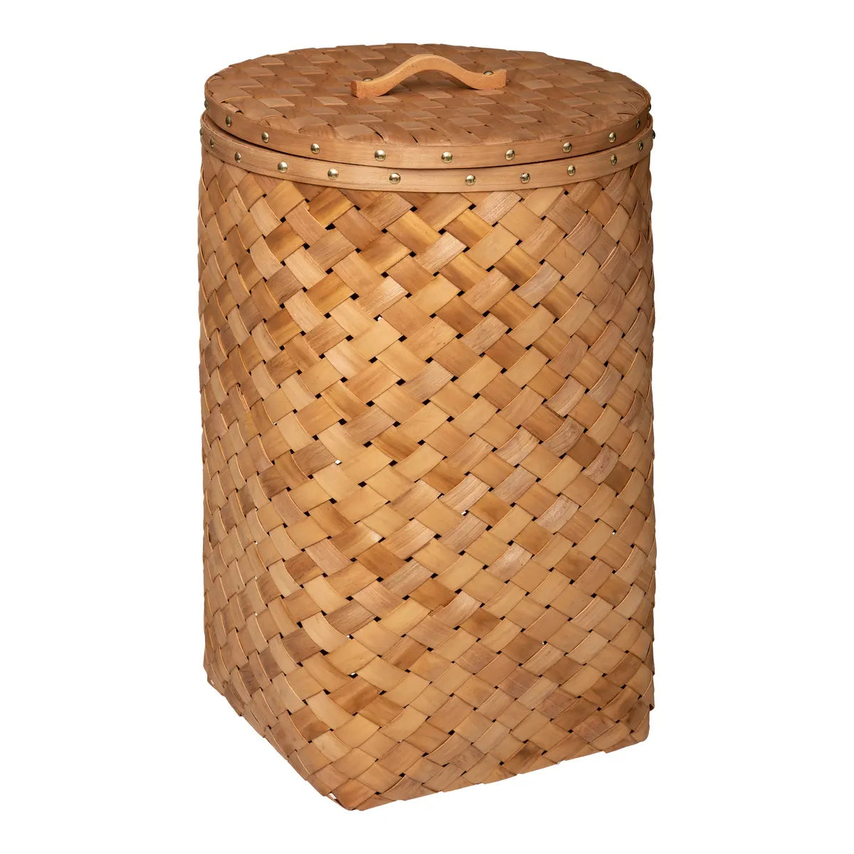 Set van 2 Houten Wasmanden – Opbergmanden met Deksel – Melvin