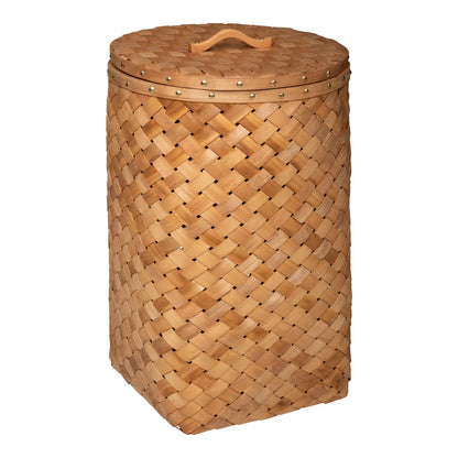 Set van 2 Houten Wasmanden – Opbergmanden met Deksel – Melvin