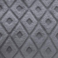 Grijze plaid - Warme deken - 180x230 cm - Grijs met patroon