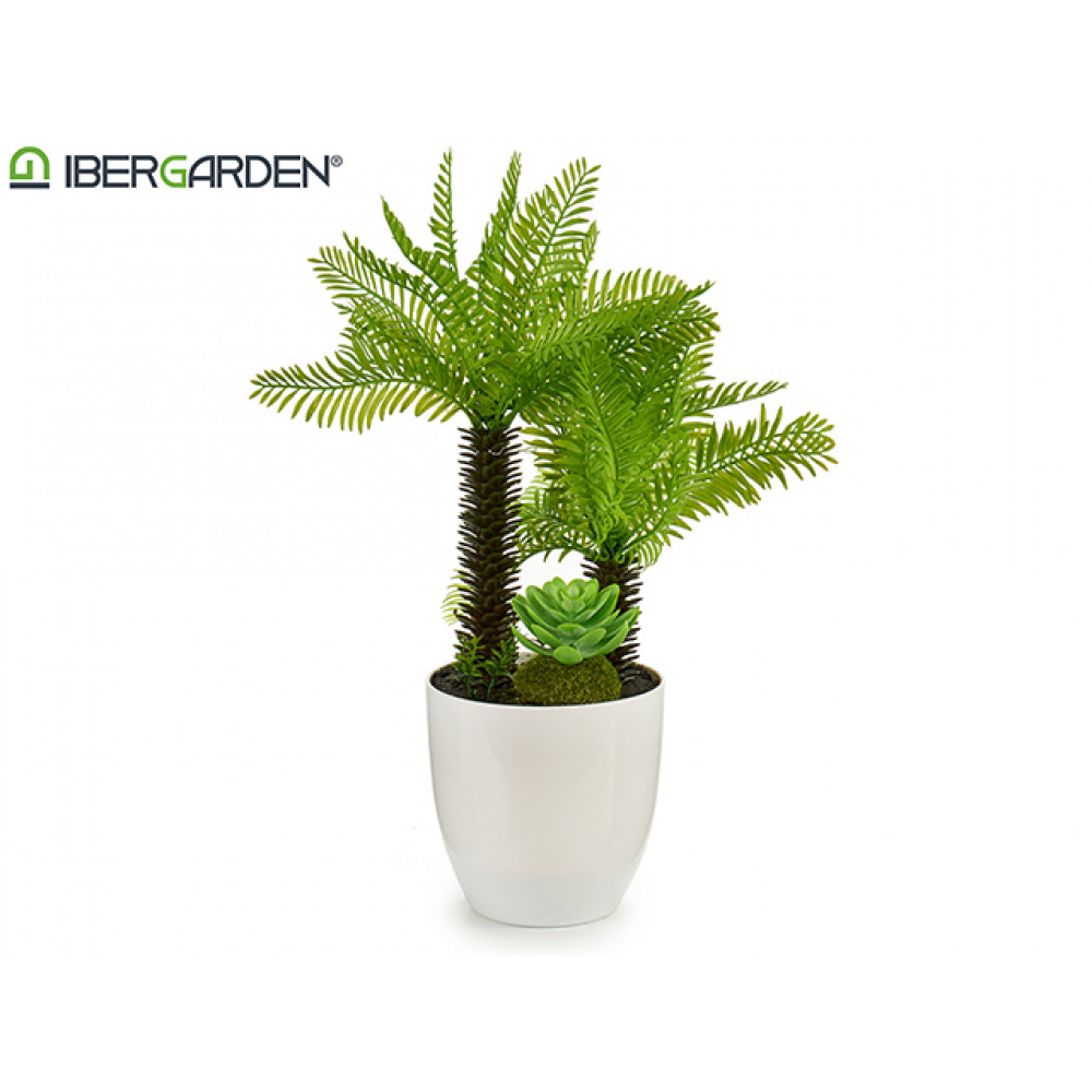 terugtrekken Snazzy Liever Palmboom in pot /hoogte 33cm x breedte 18 cm/Kunstplant in pot/Merk  IBERGARDEN – WOW4CHOICE