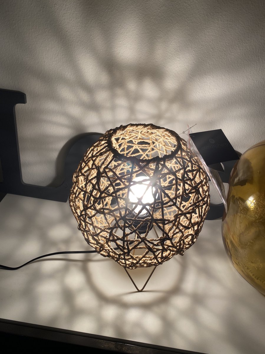 Waarschijnlijk De lucht kruipen Lamp/Ballamp Raahe/Beige lamp/26×33 cm/Tafellamp/Schemerlamp-Moderne lamp –  WOW4CHOICE